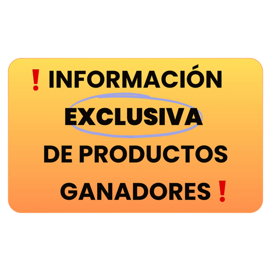 Información Exclusiva De Productos Ganadores